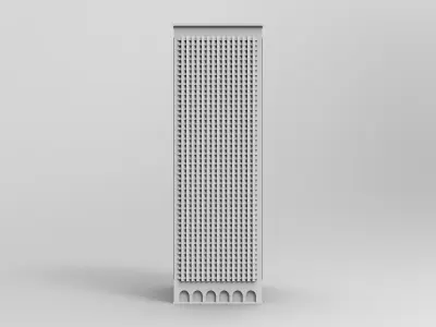 Building package Low-poly 3D model