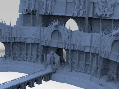 Dantes Underworld scene 1 3D 3D model