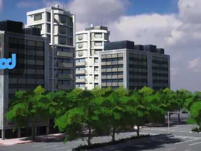 TW Street 12 lanes 3D model