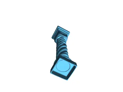 Stone pillar 01 3D print model