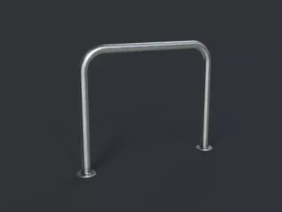 Bike Rack 16 PBR Game Ready Low-poly 3D model