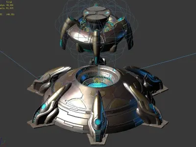 Crystal-state tree 01 3D model