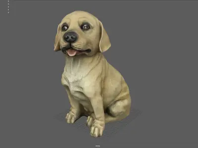 LABRADOR retriever Low-poly 3D model