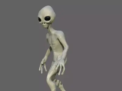 Alien Low-poly 3D model