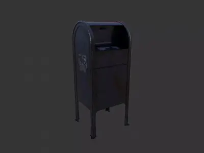 Used Mail Box - PBR  Low-poly 3D model