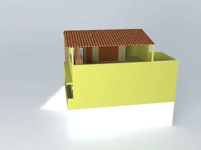 rakelliorkut house with stairs and roof Free 3D model