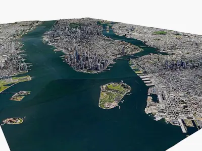 New York  city  Low-poly 3D model