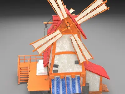 warehouse Low-poly 3D model