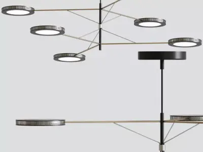 Modern Ceiling Chandelier 3D model