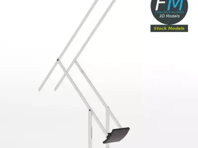 Office desk lamp 1 3D model