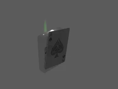 Playing Card Type Lighter 3D model