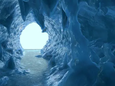 Ice Cave 3D model