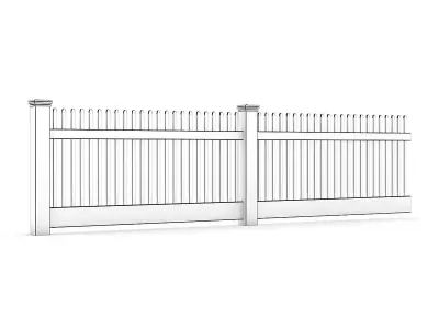 Wooden Fence 3D model