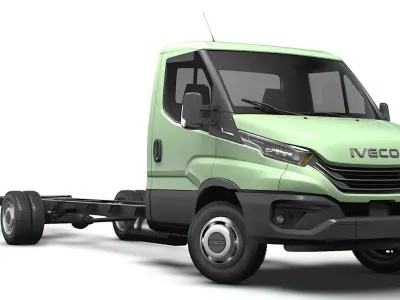 Iveco Daily Single Cab L7 Chassis 2026 3D model