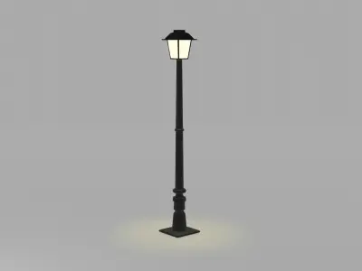 Street Lamps Low-poly 3D model