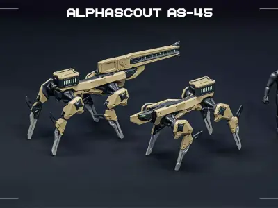 ALPHASCOUT robot dog toy 3D print model