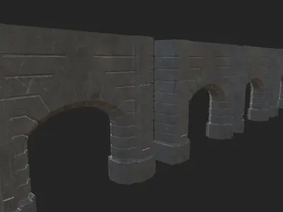 NYC Arch Low-poly 3D model