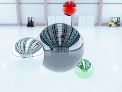 HDRI - Airplane Hangar Interior 7 Texture