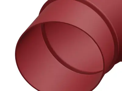 Plastic Elbow Air Duct Toy 3D model