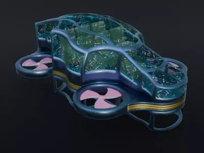 Flying Car Prototype 3D model