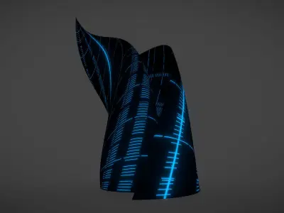 Weird Building Alien Ship 3D model