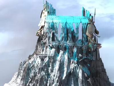 Mount Olympus Athena walkway 3D model