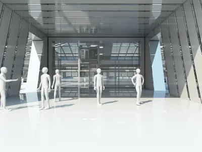 Futuristic Architectural Structure 2 3D model