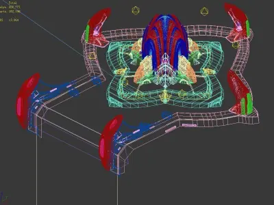 New Area - Ancient Heritage - Artificial Waterfall 01 3D model