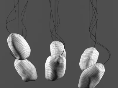 3d cattelan light 3D model