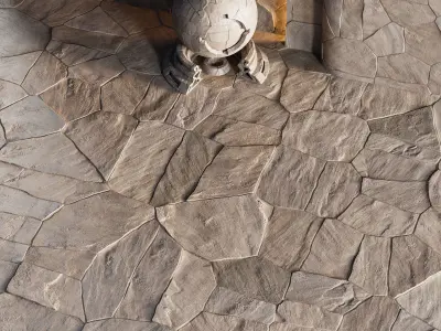 H71 Slate Stone Floor - PBR - 4K Low-poly 3D model