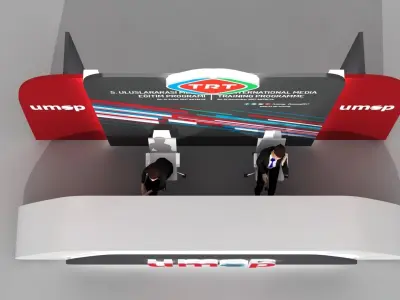 Meeting Registration Desk 003 3D model
