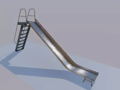 Playground Slide Low-poly 3D model