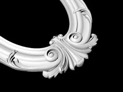 carved frame for mirror 3D model