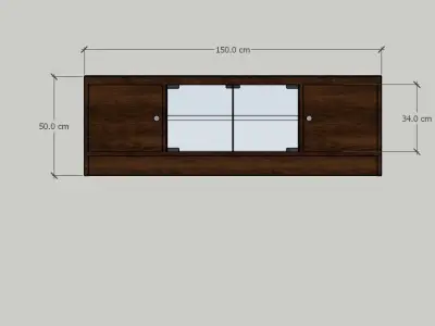 Tv Stand Low-poly 3D model