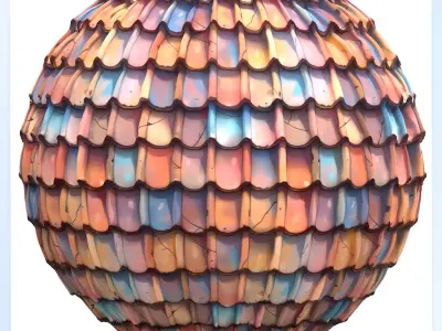 Stylized Roof Seamless Texture Texture