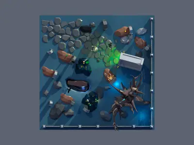 land 58A Low-poly 3D model