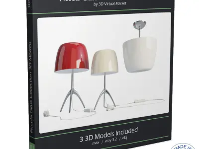 Piccola Refined Lamps Collection Foscarini 3D model