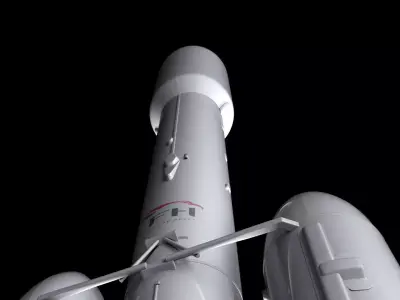 Falcon Heavy  Non Reusable 3D model