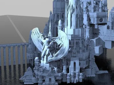 KING ARTHURS CAMELOT KIT BASH Towers 3  3D model
