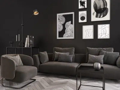 living room scene interior 02