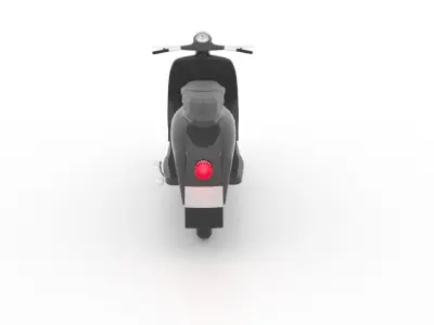 VESPA scooter Low-poly 3D model