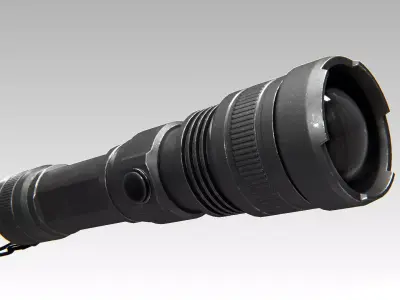 Flashlight 01 PBR Low-poly 3D model