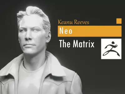 Keanu Reeves - Neo - The Matrix 3D print model