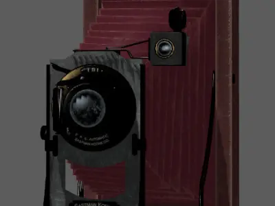 Explorer equipment complete set Globe Compass Telescope Low-poly 3D model