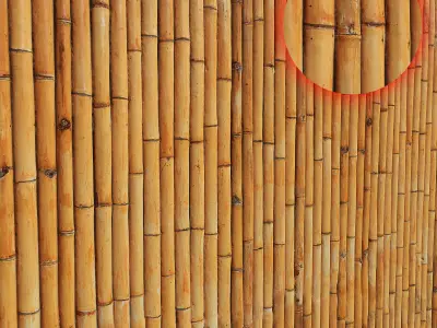 Ultra realistic Bamboo Fence 3D model