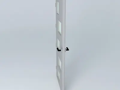 3D door, very detail with glass, lock and hinger. Free 3D model