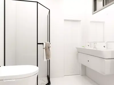 House plan Interior design Low-poly 3D model