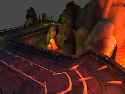 Fantasy Chess RPG Environment - Dungeon of Elements Low-poly 3D model