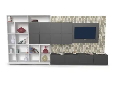 Tv Unit Set 3D model