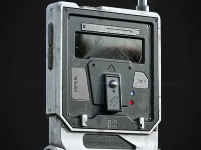 Sci-fi Remote Device 02 Low-poly 3D model